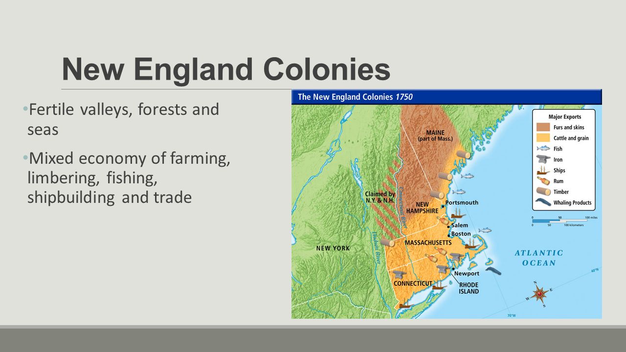 the new england colonies The new england colonies were composed of the colonies of new hampshire, rhode island, connecticut, and massachusetts in the new england colonies, land was given to a colony by the crown (the king or queen of england) in these early days of settlement, a colony was not a state a colony was a. the new england colonies The new england colonies were composed of the colonies of new hampshire, rhode island, connecticut, and massachusetts in the new england colonies, land was given to a colony by the crown (the king or queen of england) in these early days of settlement, a colony was not a state a colony was a.