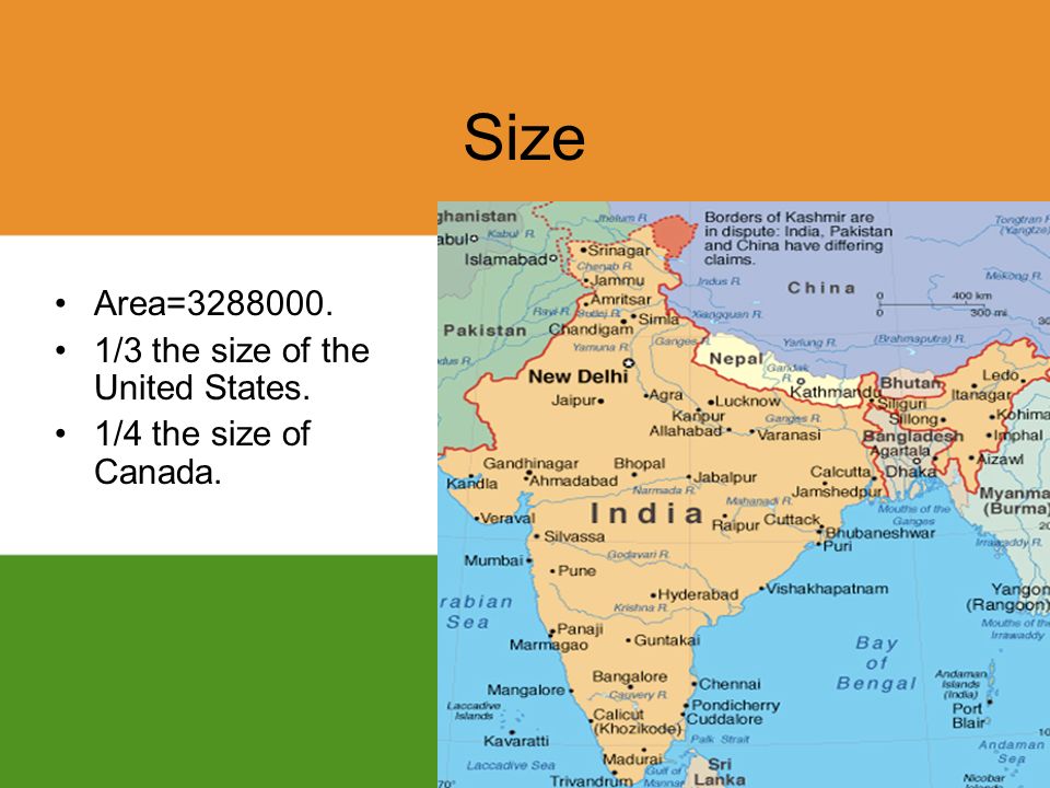 india by corbin and simion size area 3 the size of the united states size by area