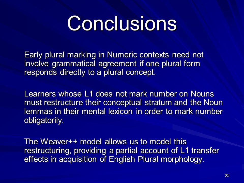 reassessing the application of processability theory the weaver plural form of stratum