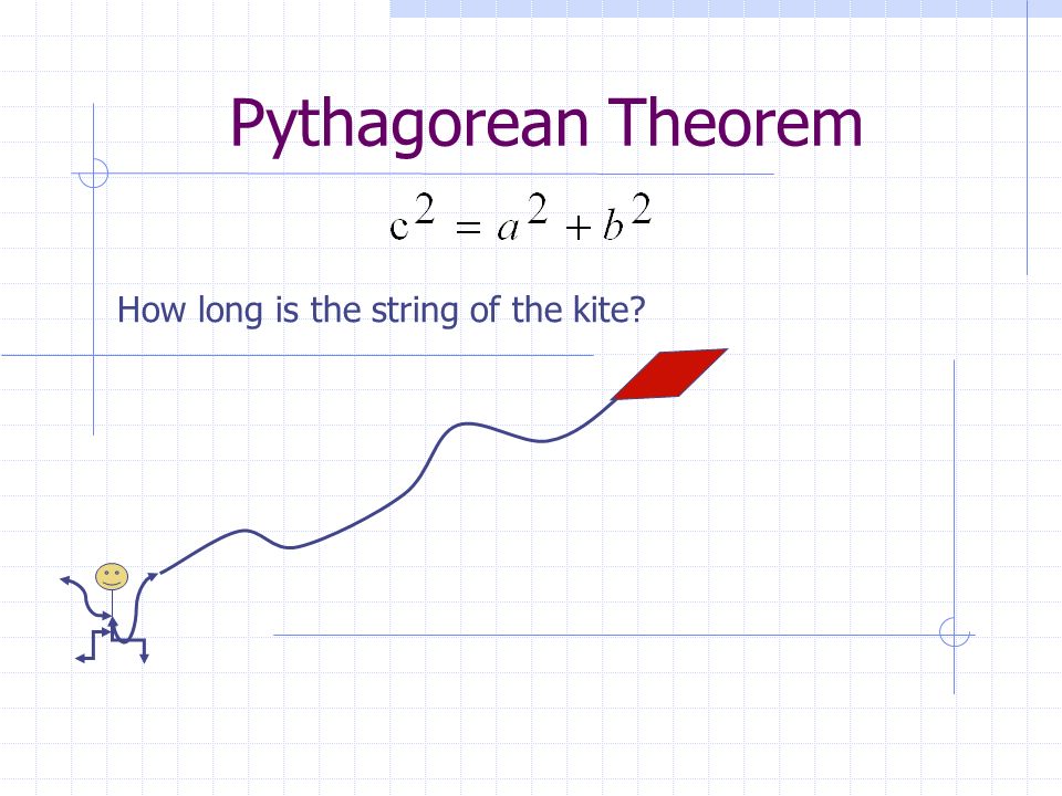 Pythagorean Theorem How long is the string of the kite