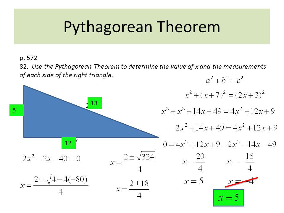 Pythagorean Theorem p