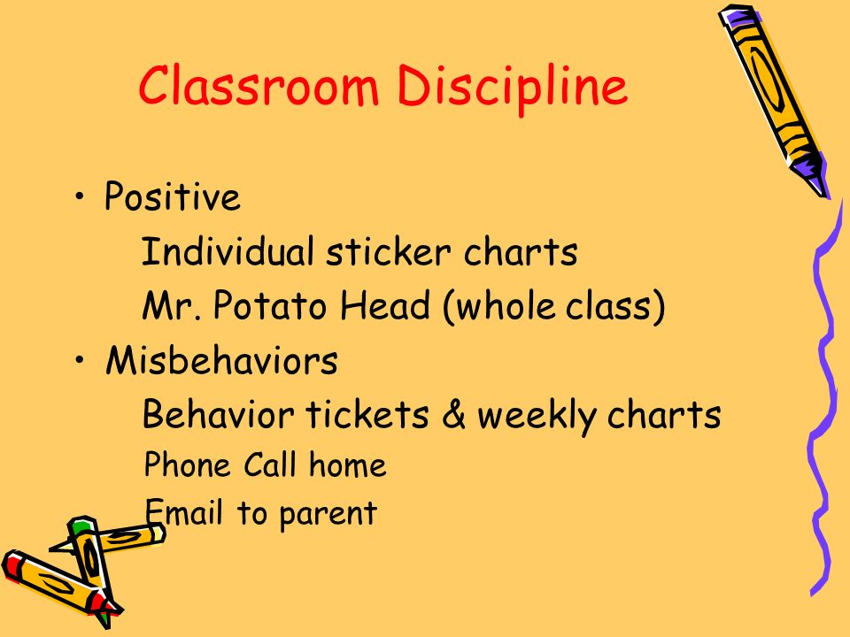 Classroom Discipline Positive Individual sticker charts Mr.