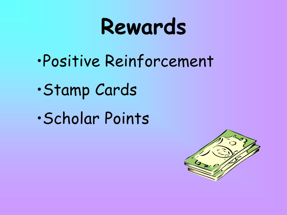Rewards Positive Reinforcement Stamp Cards Scholar Points