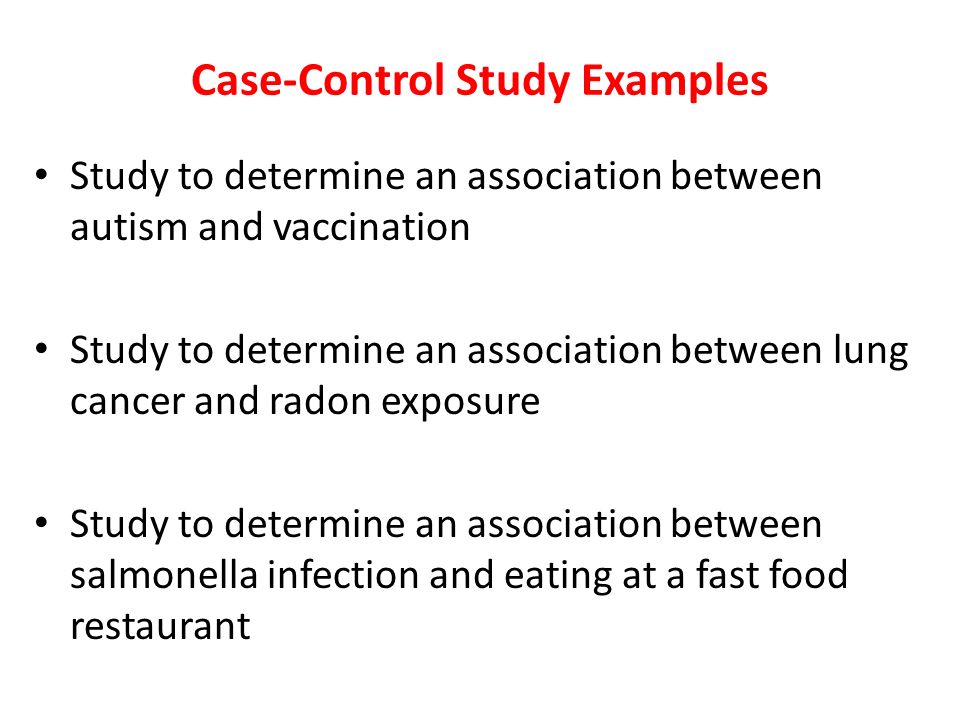 case control study case control study