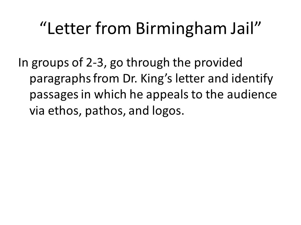 paragraph 12 letter from birmingham jail Start studying letters from birmingham jail learn vocabulary, terms, and more with flashcards, games, and other study tools. paragraph 12 letter from birmingham jail Start studying letters from birmingham jail learn vocabulary, terms, and more with flashcards, games, and other study tools.