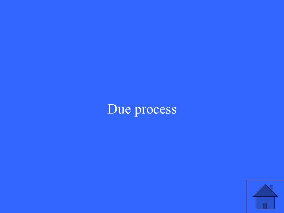 Due process