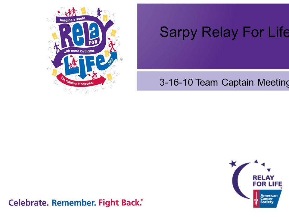 Sarpy Relay For Life Team Captain Meeting