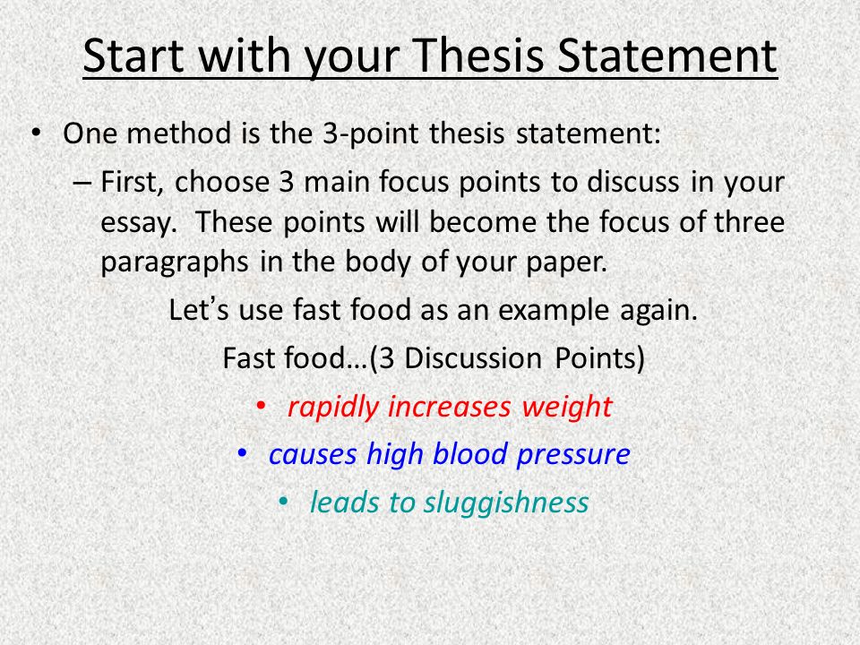 What is a thesis? - Kean University