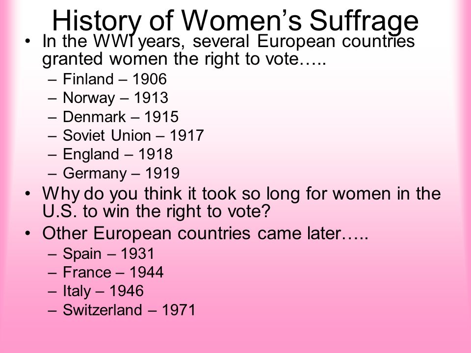 Woman Suffrage Movement Essay