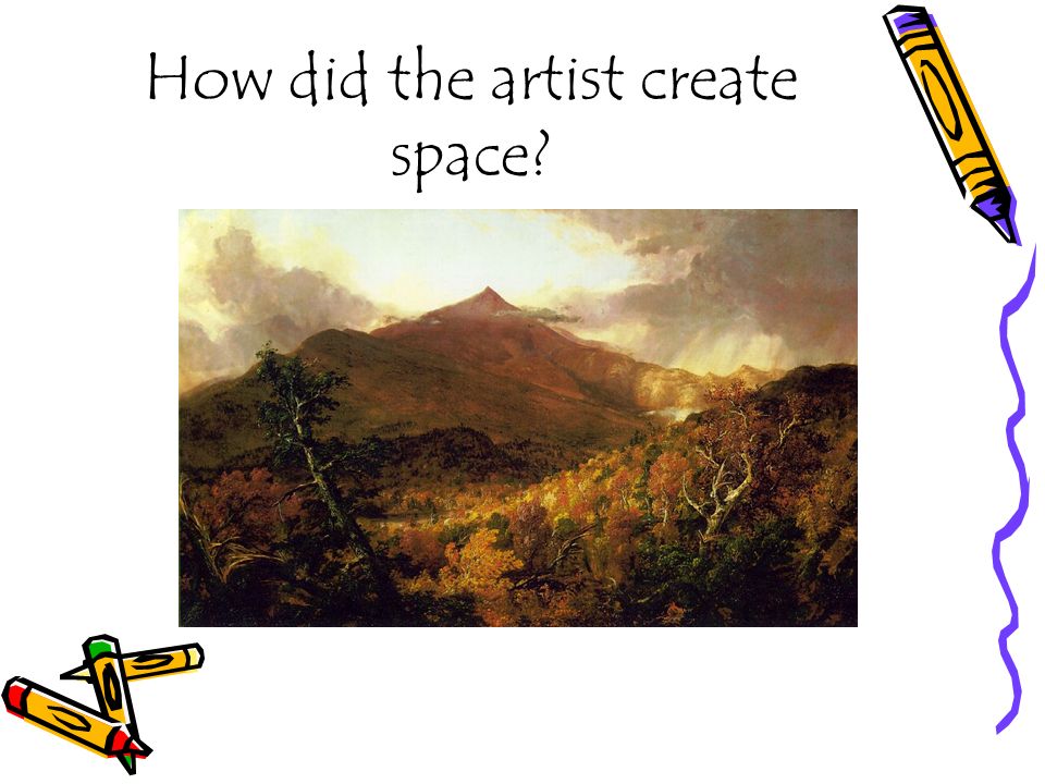 How did the artist create space