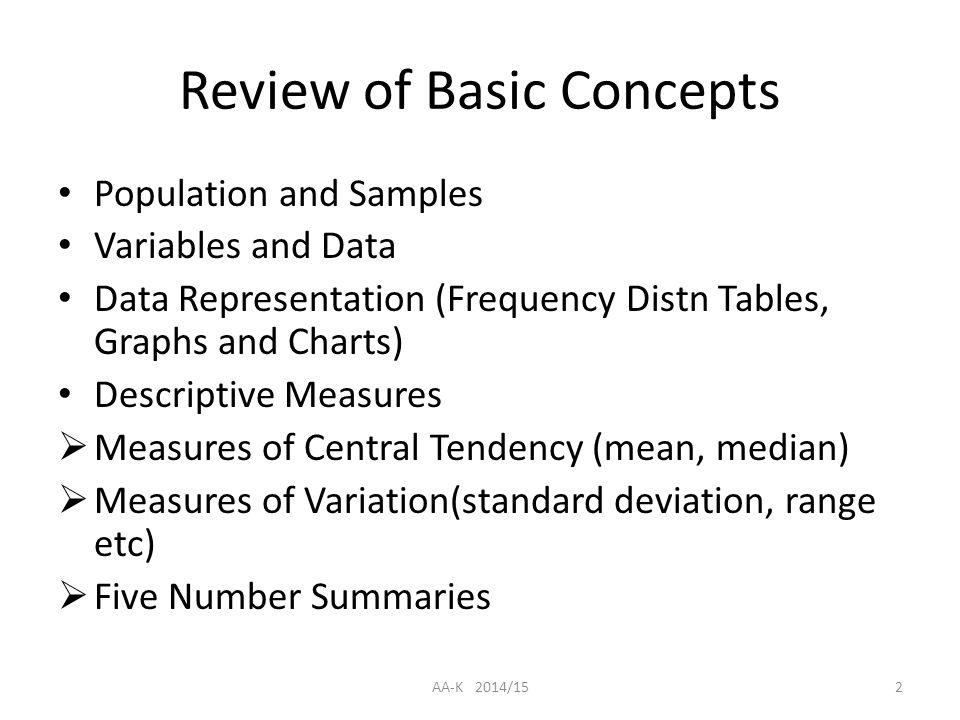 elementary statistical methods