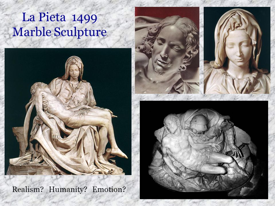 La Pieta 1499 Marble Sculpture Realism Humanity Emotion