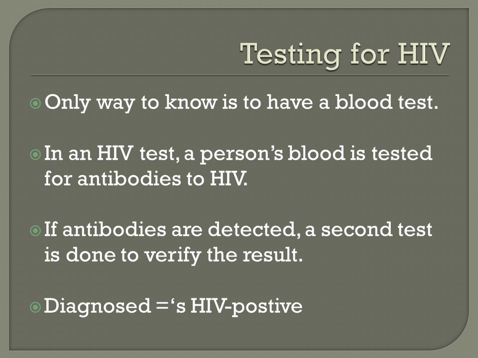  Only way to know is to have a blood test.
