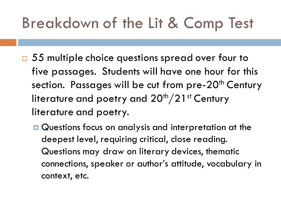 Ap literature and composition essay questions