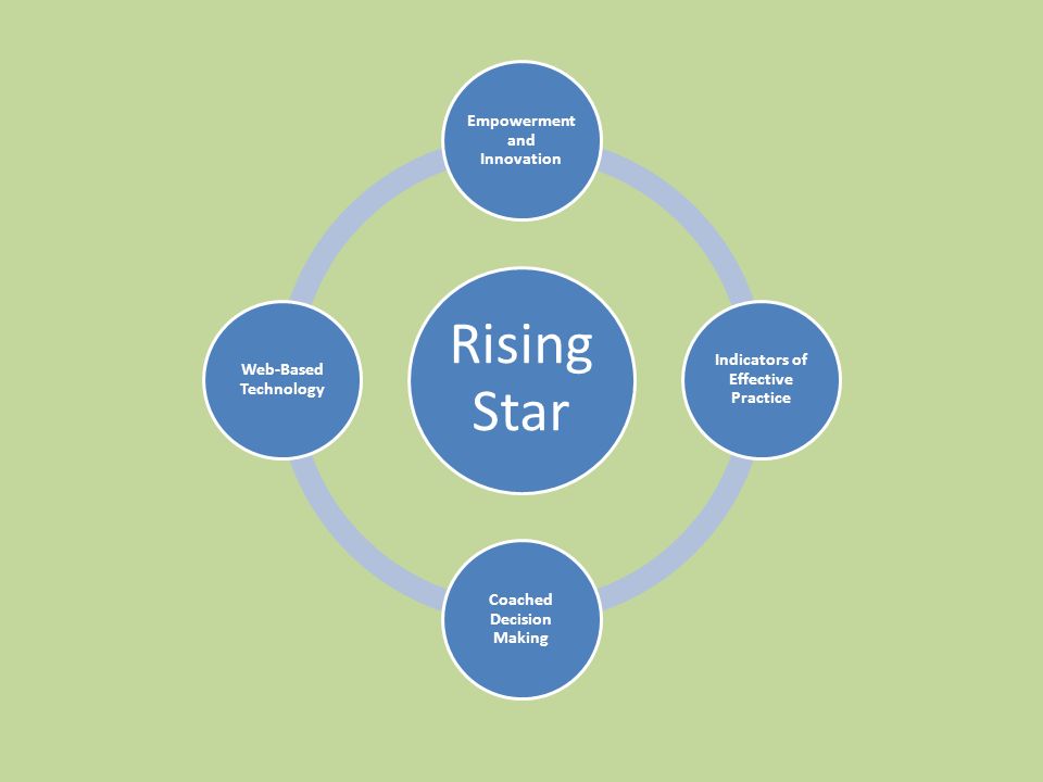 Rising Star Empowerment and Innovation Indicators of Effective Practice Coached Decision Making Web-Based Technology