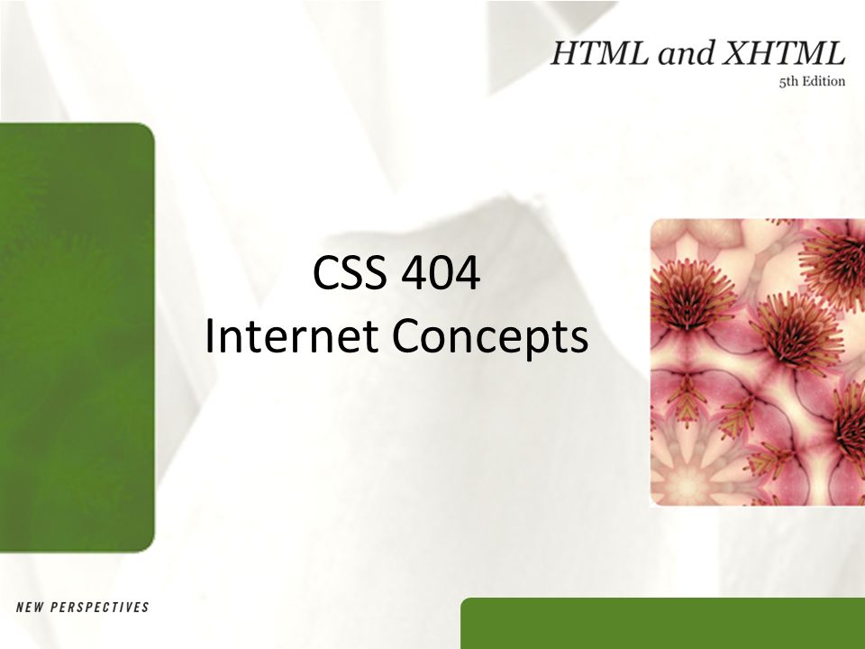 CSS 404 Internet Concepts