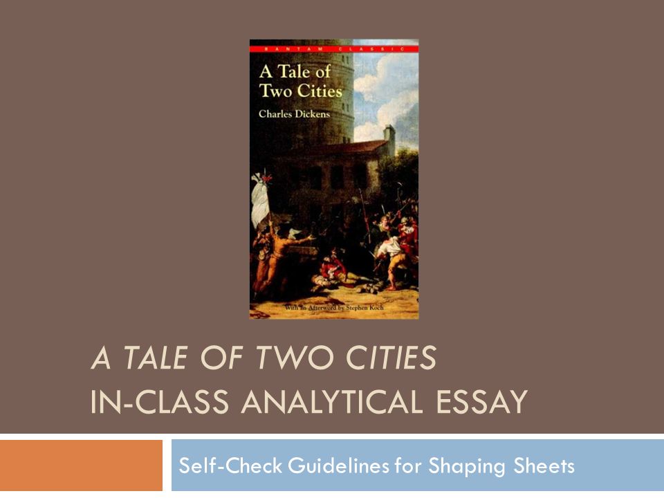 A tale of two cities introduction essay