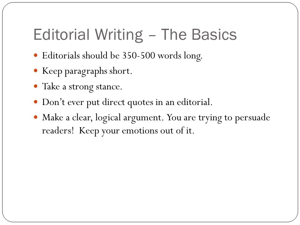 what is an editorial essay