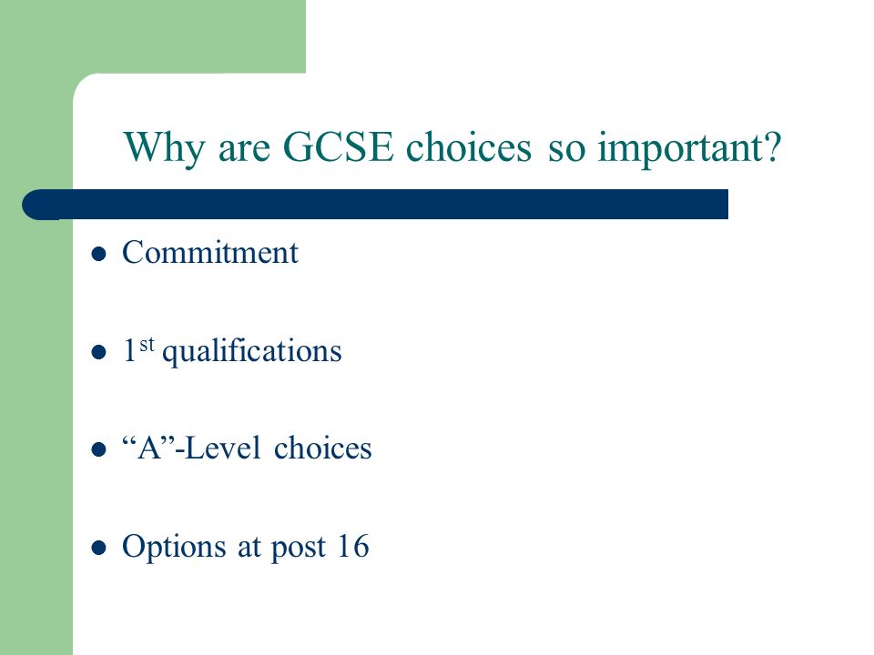 Why are GCSE choices so important.