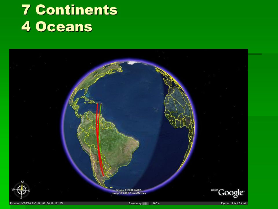 7 Continents 4 Oceans