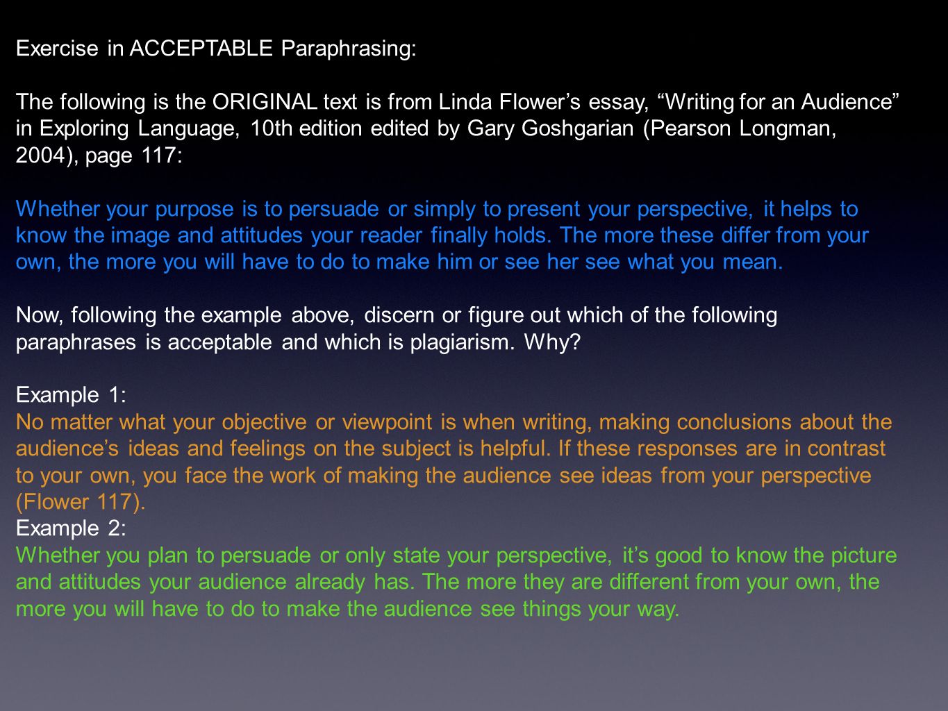 paraphrasing essay