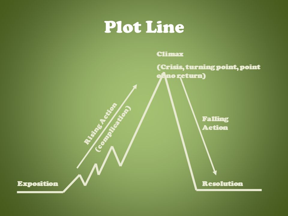 Plot The action or sequence of events in a story.