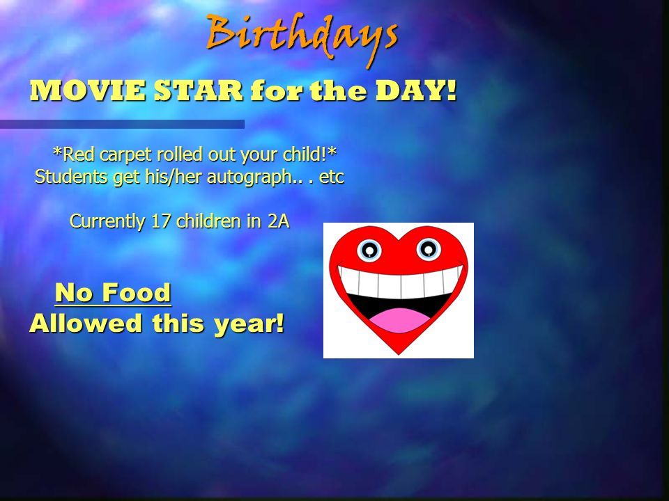 Birthdays MOVIE STAR for the DAY.