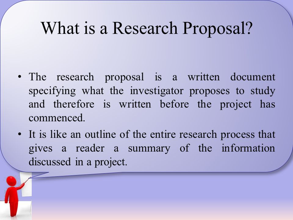 What Is Proposal In Research