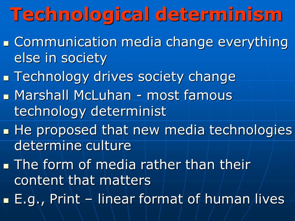 technological determinism