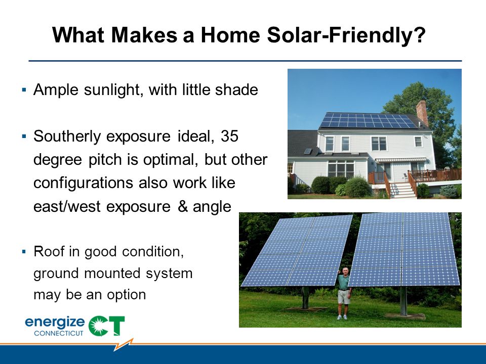 What Makes a Home Solar-Friendly.