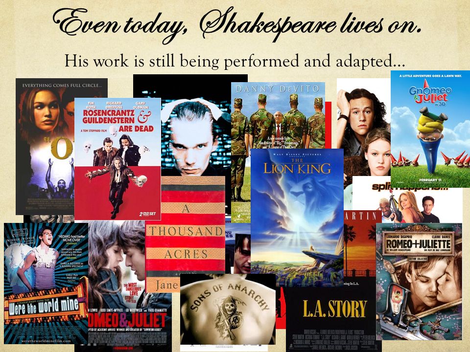 Image result for shakespeare in advertising collage