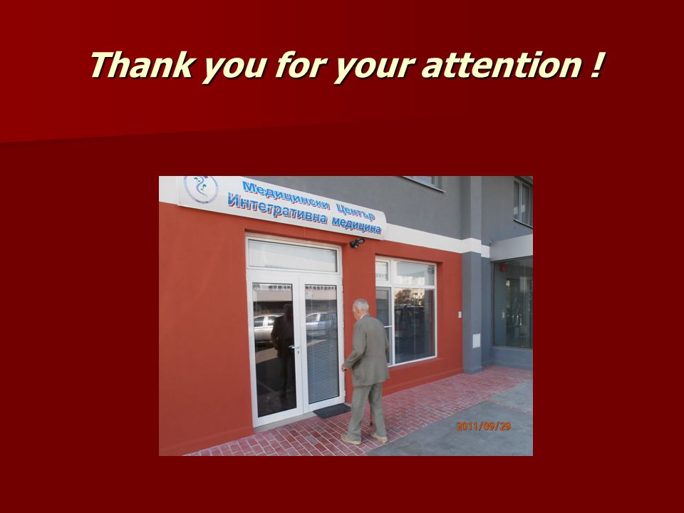 Thank you for your attention !