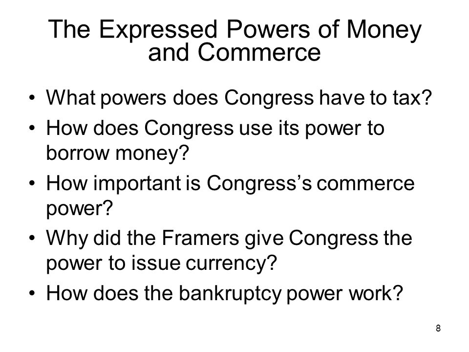 What are expressed powers?