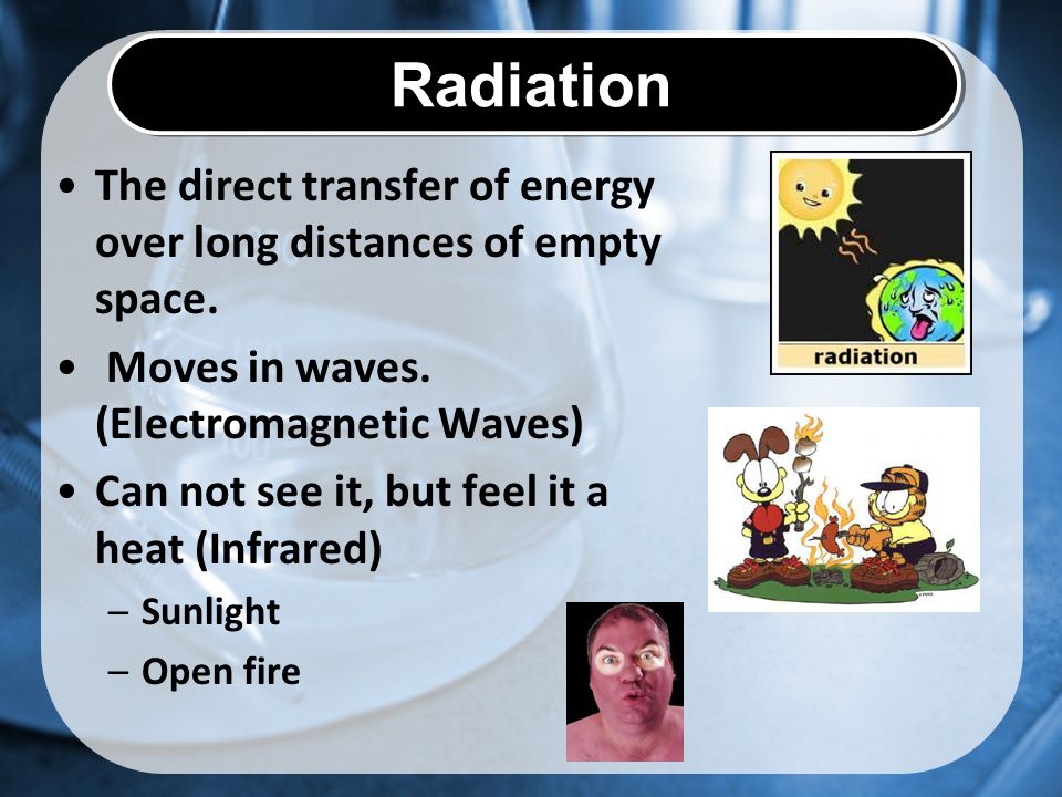 The direct transfer of energy over long distances of empty space.