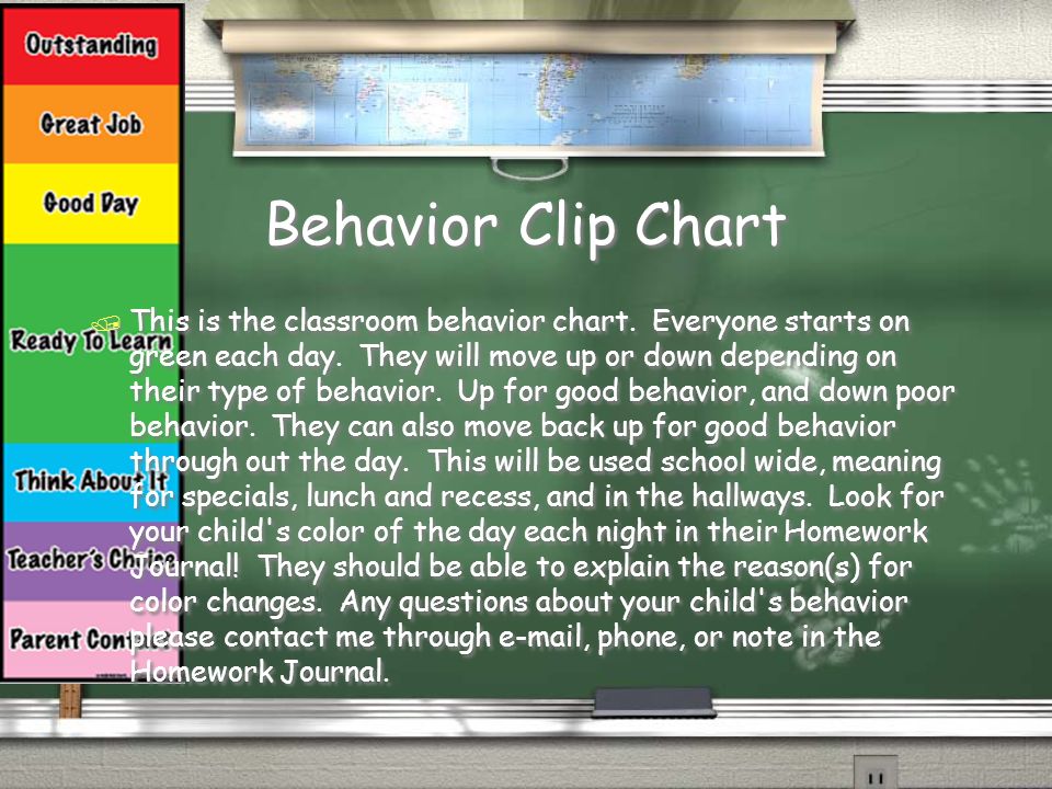 Behavior Clip Chart / This is the classroom behavior chart.