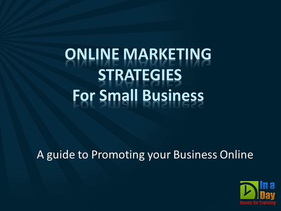 A guide to Promoting your Business Online