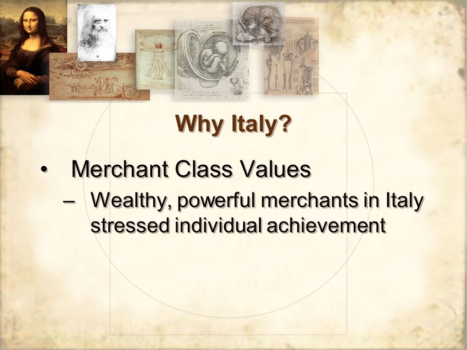 Why Italy.