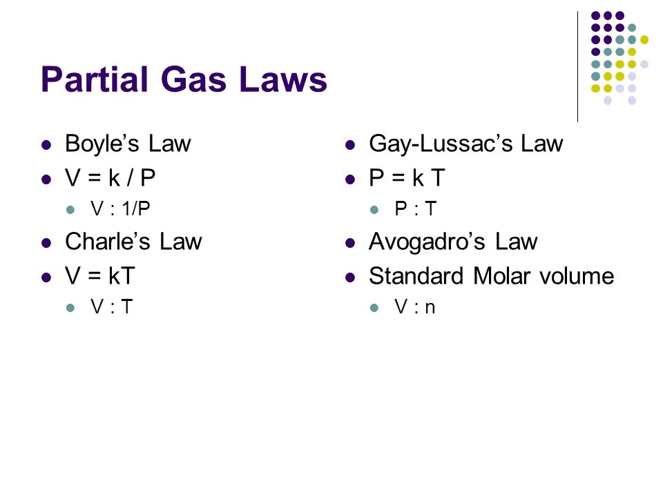 Ideal Gas Law Pv Nrt Kinetic Molecular Theory 1 Gases Have Low 5 Ideal Gas Law The Mathematical