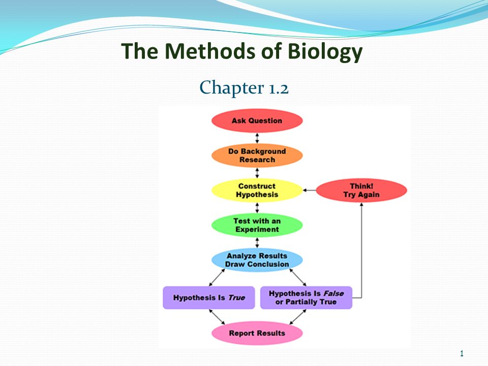 1 The Methods of Biology Chapter 1.2