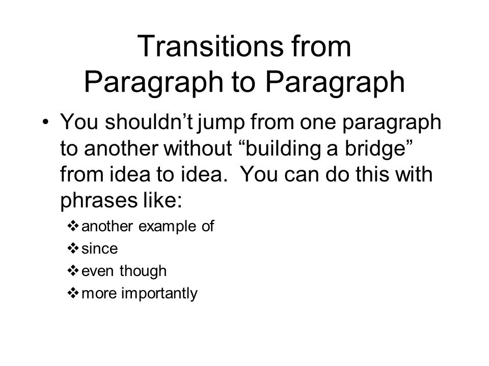 one paragraph essay format