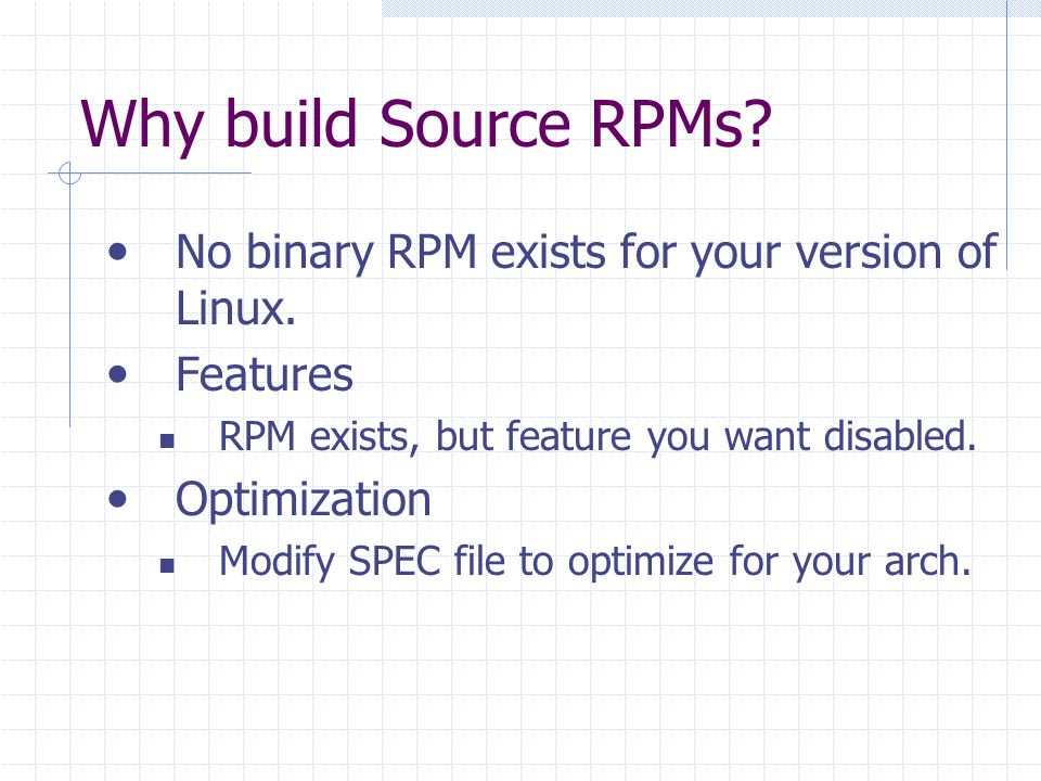 Create source rpm file