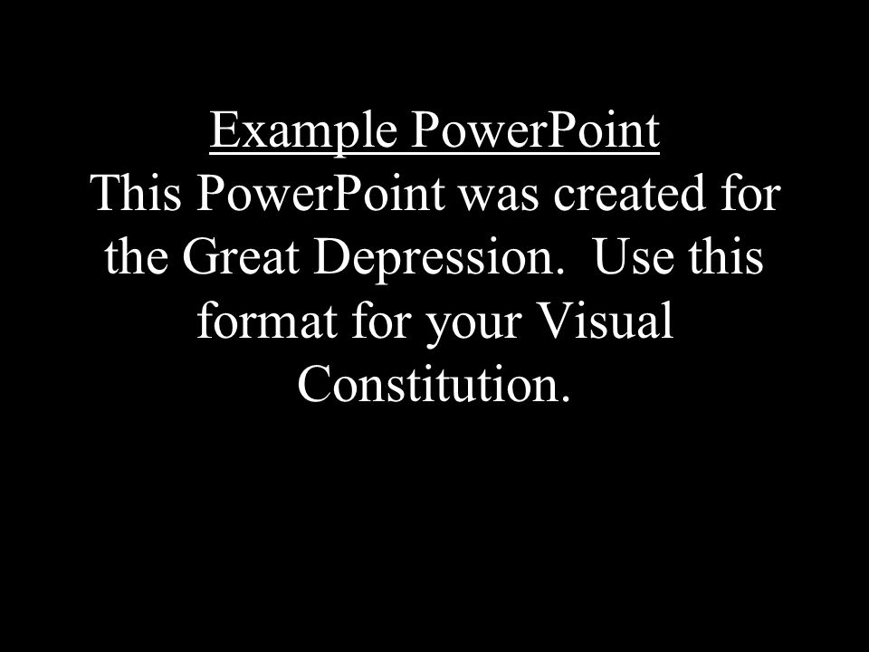 the great depression powerpoint