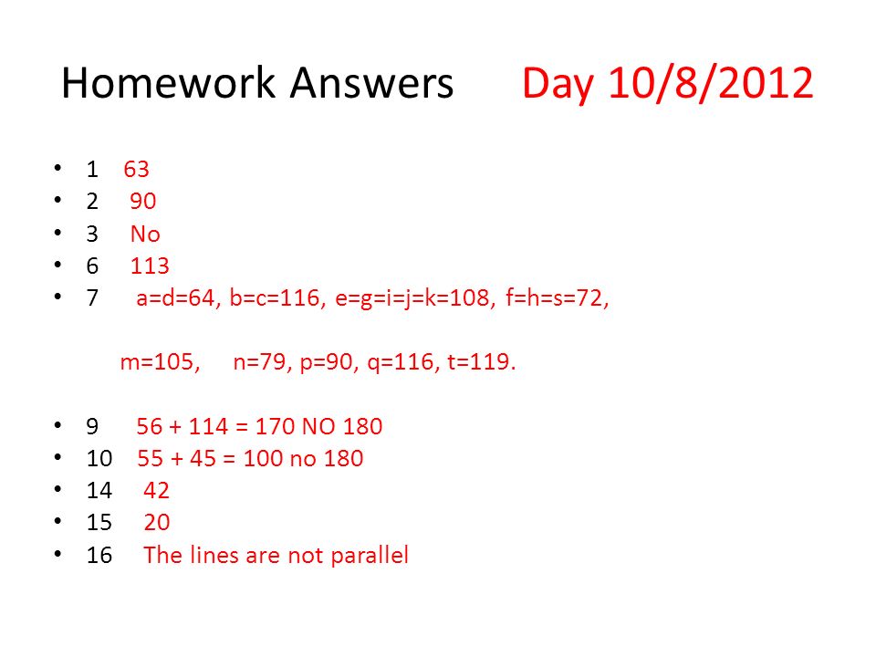 Geometry In Nature And Art Day 2 8 21 2017 Objectives Use Homework Answers Day 10 8 2017 1 63 2 90 3 No 6 113