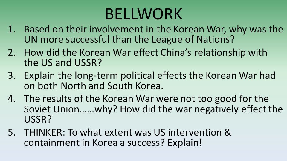 korean war effects