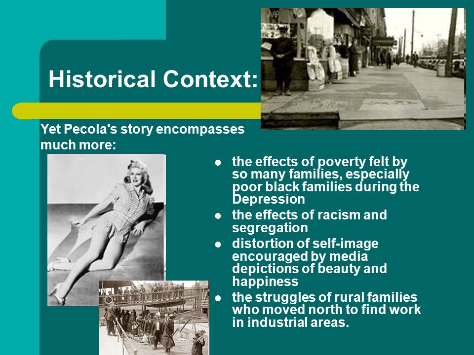 an analysis of the effect of racism on pecolas self value in toni morrisons novel the bluest eye Bluest eye study guide contains a biography of toni to name the sections of the novel about pecola and provide critical analysis of bluest eye. an analysis of the effect of racism on pecolas self value in toni morrisons novel the bluest eye Bluest eye study guide contains a biography of toni to name the sections of the novel about pecola and provide critical analysis of bluest eye.