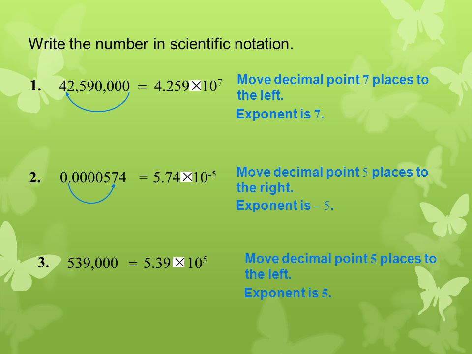 ,590,000 = = Move decimal point 7 places to the left.
