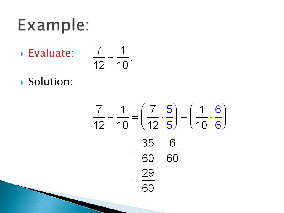  Evaluate:  Solution: