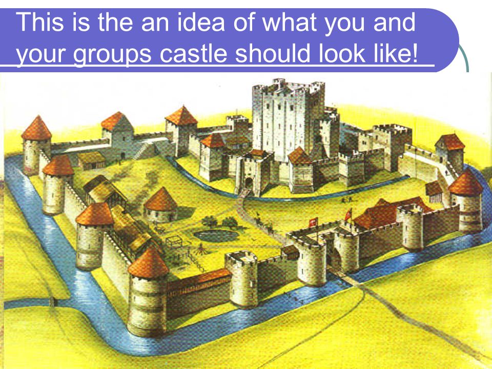 This is the an idea of what you and your groups castle should look like!