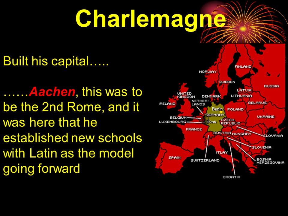 Charlemagne Controlled his huge Empire through nobles and land grants he sent out….