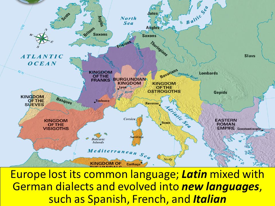 Literacy decreased among Western Europeans and few people could read or write (aside from priests and rich people); the ruling Germans had no written language Greco-Roman culture was mostly forgotten in Western Europe